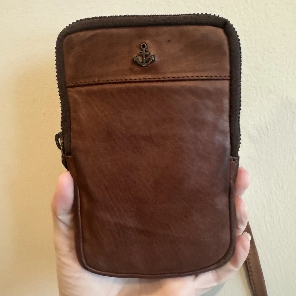 Harbour 2nd Genuine Leather Wallet Phone Crossbody Bag Sling Strap